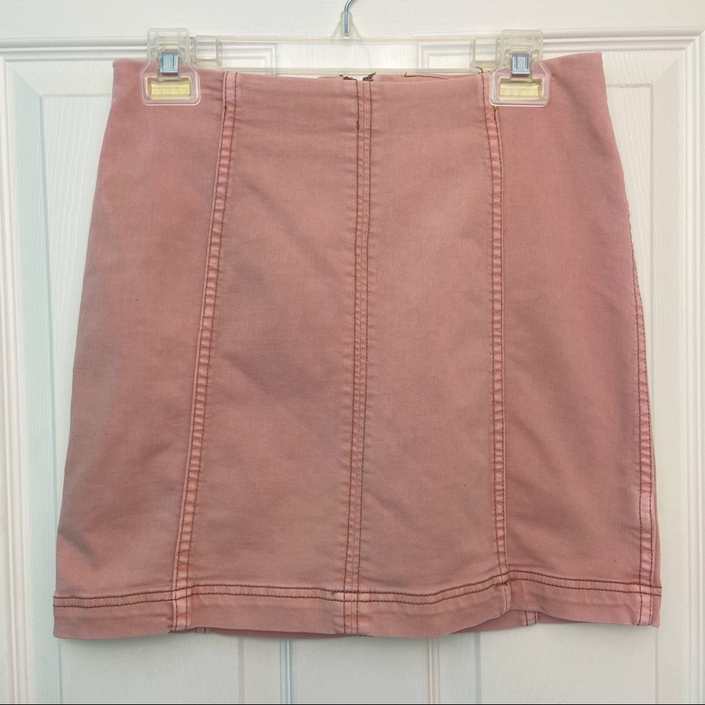 Free People *Solid Blush* Mini Skirt